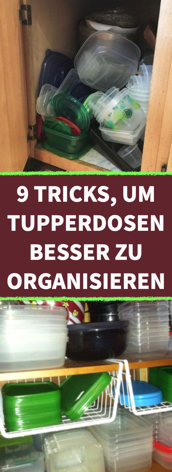 9 Ordnungstricks für Tupperware im Schrank