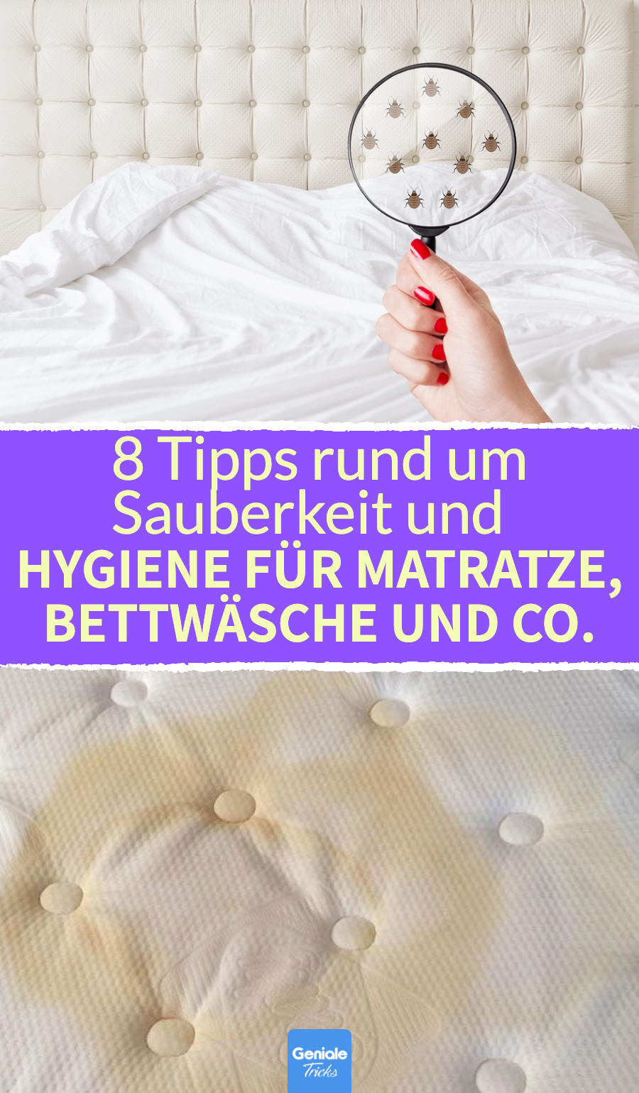 Bei einem dreckigen Bett helfen diese 8 Hygiene-Tipps