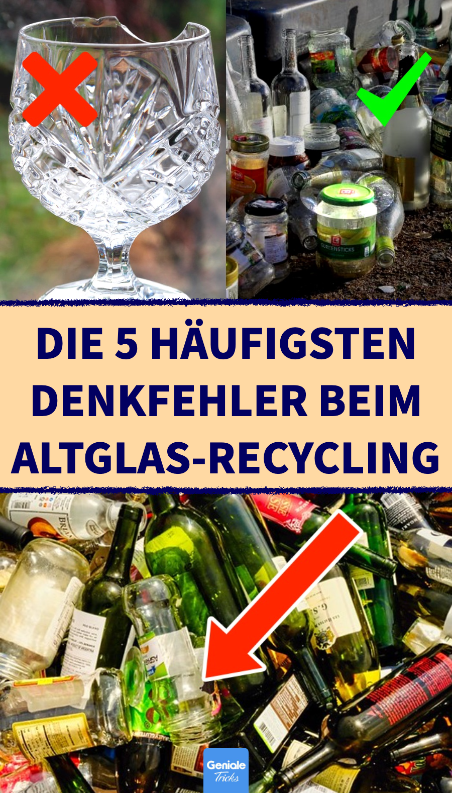 Altglas-Recycling: Was darf nicht in den Container?