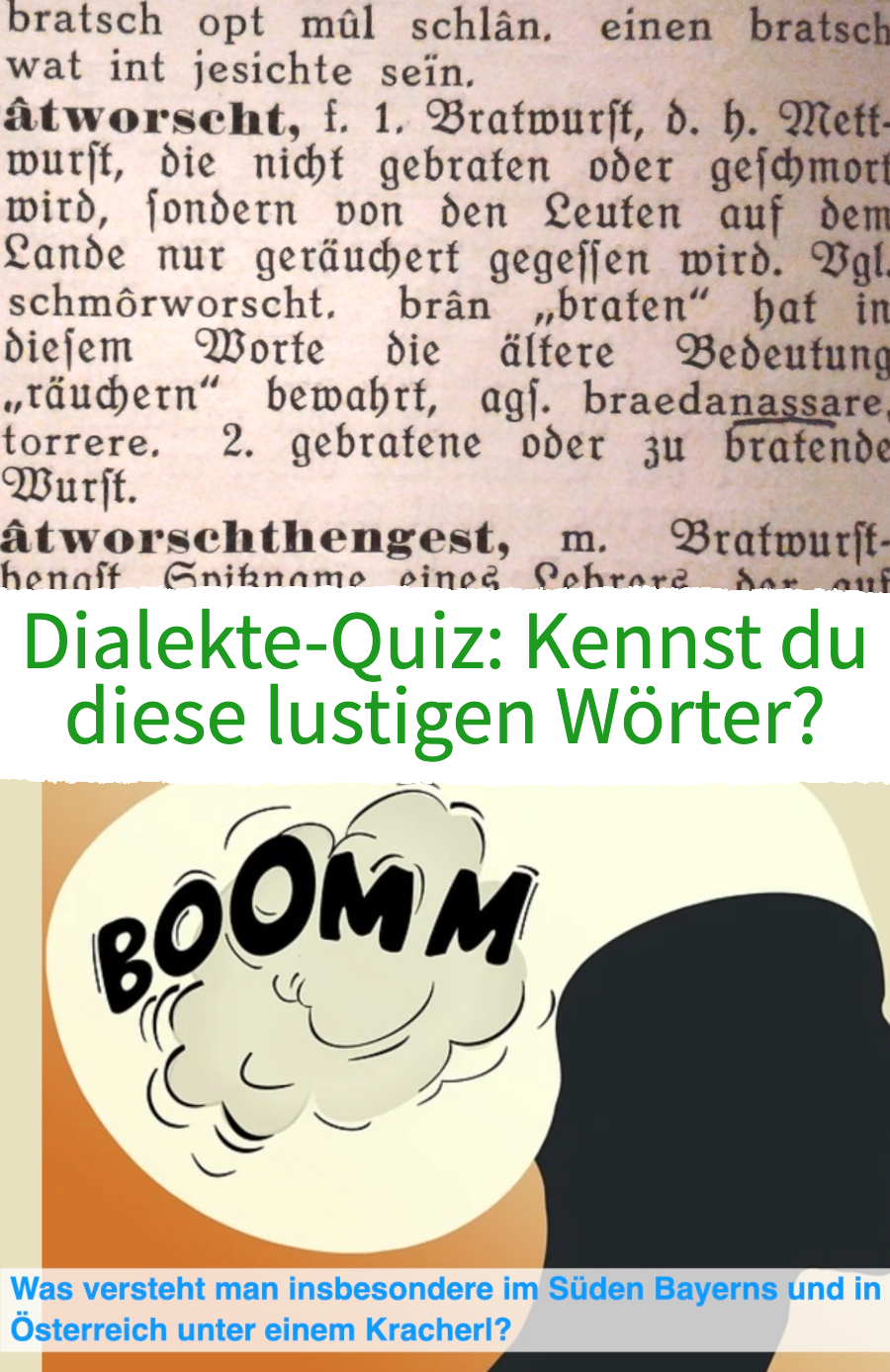 Dialekte-Quiz: Kennst du diese lustigen Wörter?