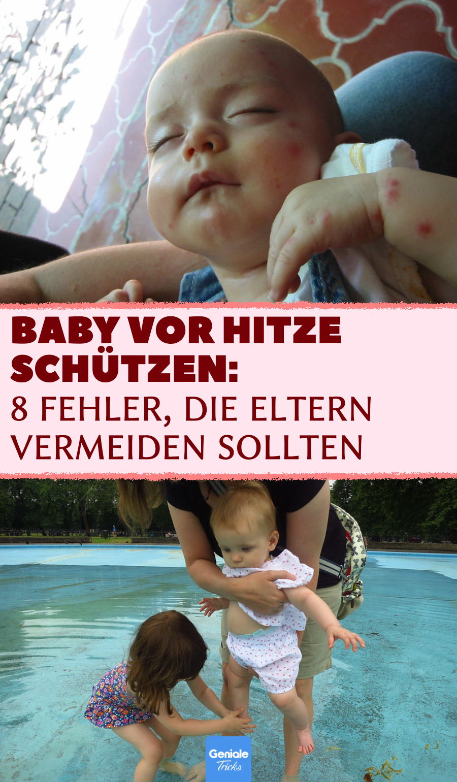 8 häufige Fehler, die Eltern von Babys bei Hitze machen