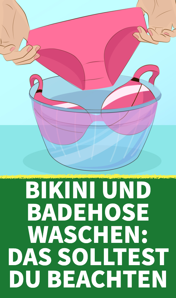 Bikini und Badehose waschen: Das solltest du beachten