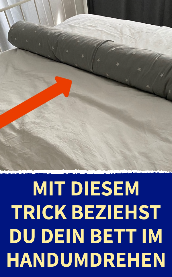 Mit diesem Trick beziehst du dein Bett im Handumdrehen