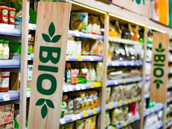 Supermarkt mit Bioprodukten